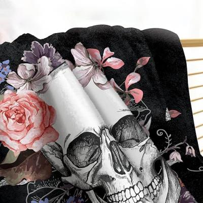 Skeleton Flower Language Blanket