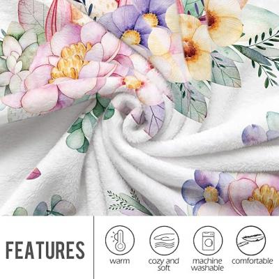 Skeleton Flower Language Blanket