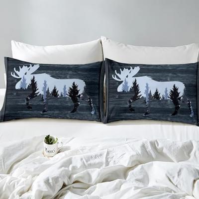 Rural Style Deer Forest Duvet Set