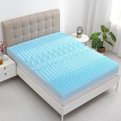 Blue gel foam mattress