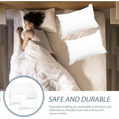 Disposable bedding white set