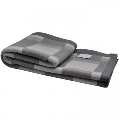 Fashion Gradient Suede Bound Warm Blanket