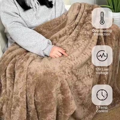 Winter Grid Soft Fleece Polyester Flannel Blanket